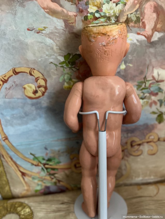Редкая винтажная куколка Schönau Hoffmeister шприцфарфор молд 170 рост 46 см (фото 2)