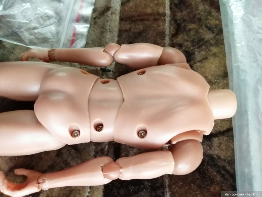 Телоид мужской 1/12 — Тела и головы для кукол