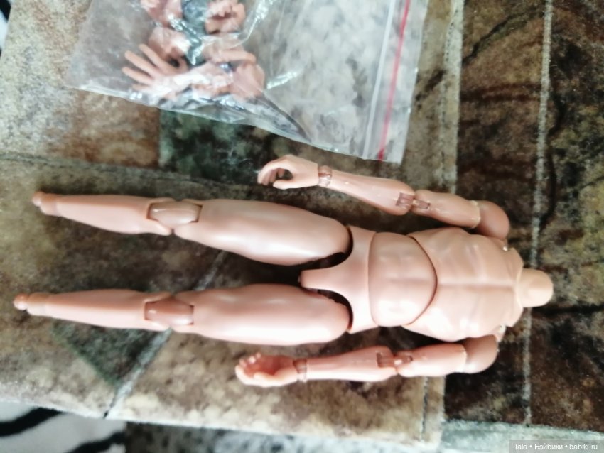 Телоид мужской 1/12 — Тела и головы для кукол (фото 2)