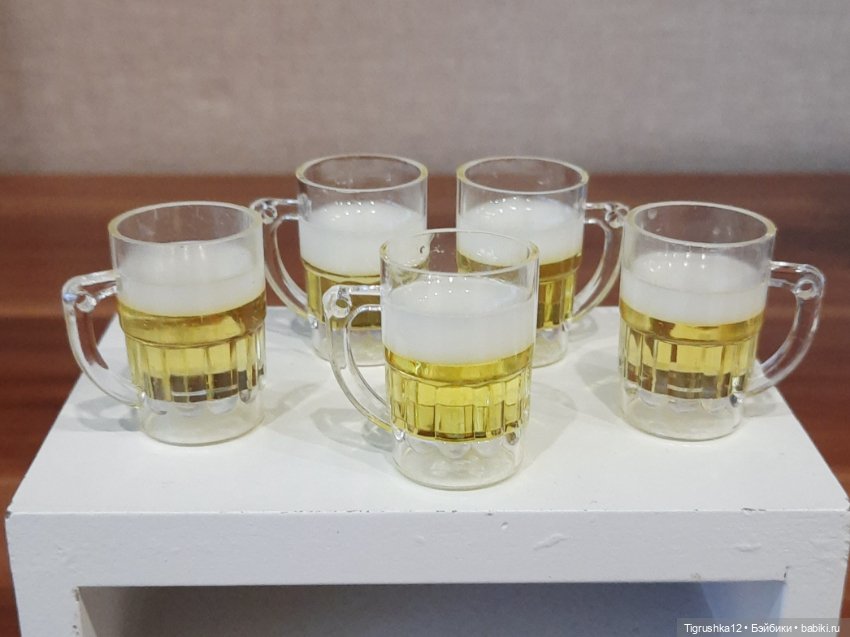 Кружки с пивом — Миниатюра для кукол (фото 3)