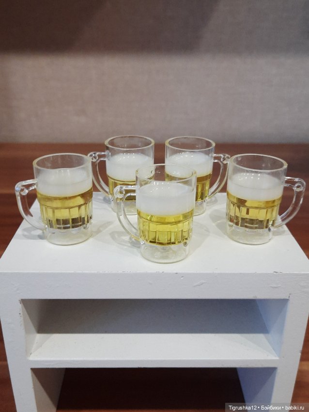 Кружки с пивом — Миниатюра для кукол (фото 4)