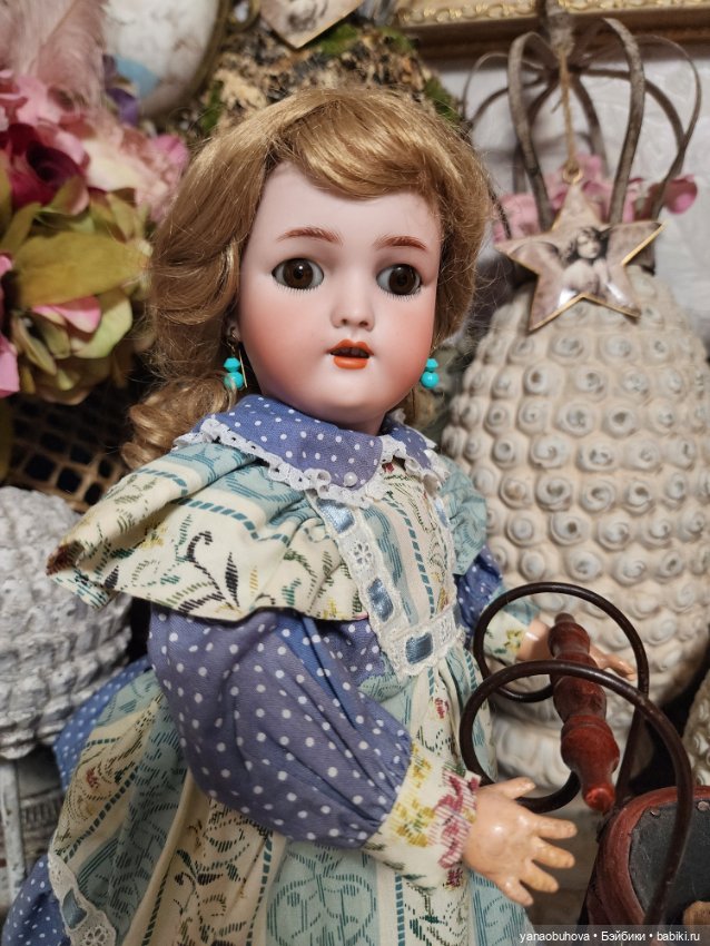 Антикварная куколка Симон Хальбиг Генрих Хандверк 35 см