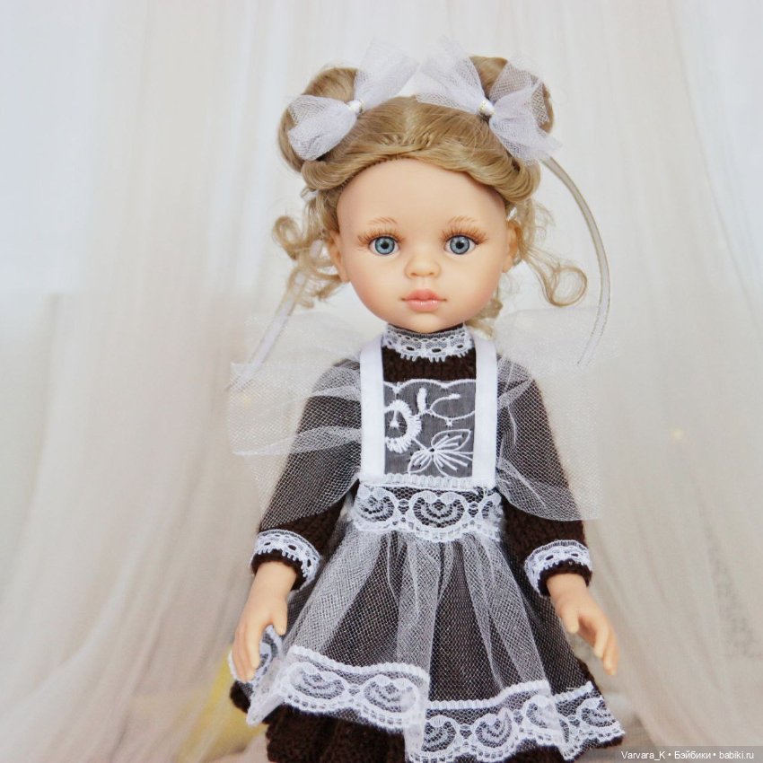 Paola Renia, испанская кукла Валерия в образе "Школьница", 32 см (фото 7)