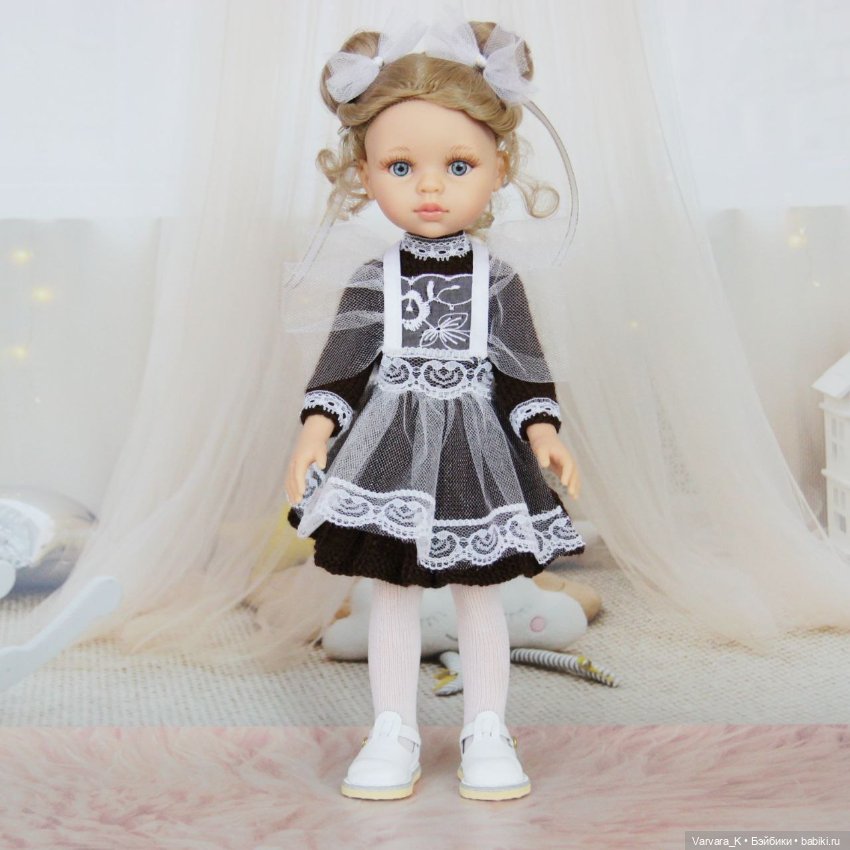 Paola Renia, испанская кукла Валерия в образе "Школьница", 32 см (фото 8)