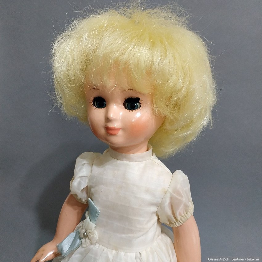 Невеста (Ивановская). Винтажная Пресс-опилочная Кукла. Иваново. СССР (фото 5)