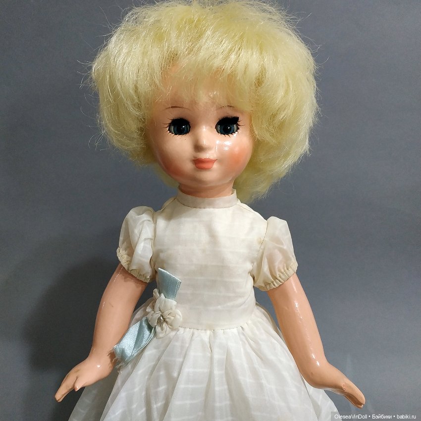 Невеста (Ивановская). Винтажная Пресс-опилочная Кукла. Иваново. СССР (фото 3)