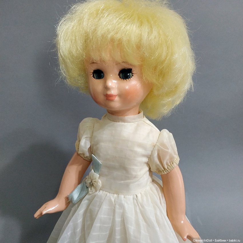 Невеста (Ивановская). Винтажная Пресс-опилочная Кукла. Иваново. СССР (фото 2)