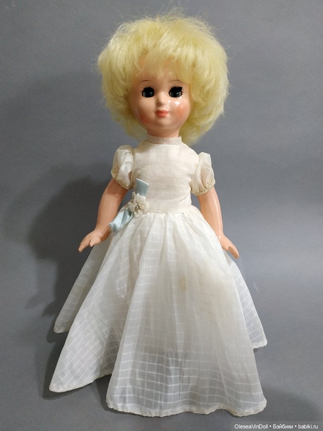 Невеста (Ивановская). Винтажная Пресс-опилочная Кукла. Иваново. СССР (фото 4)