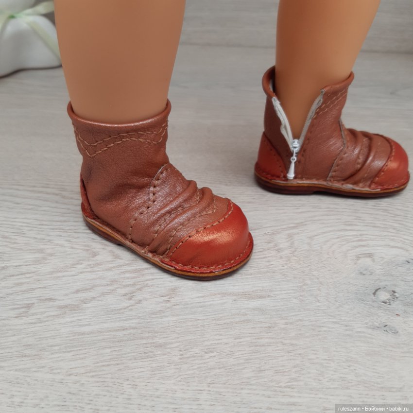 Полусапожки из натуральной кожи для Готц 48-50 см (фото 5)