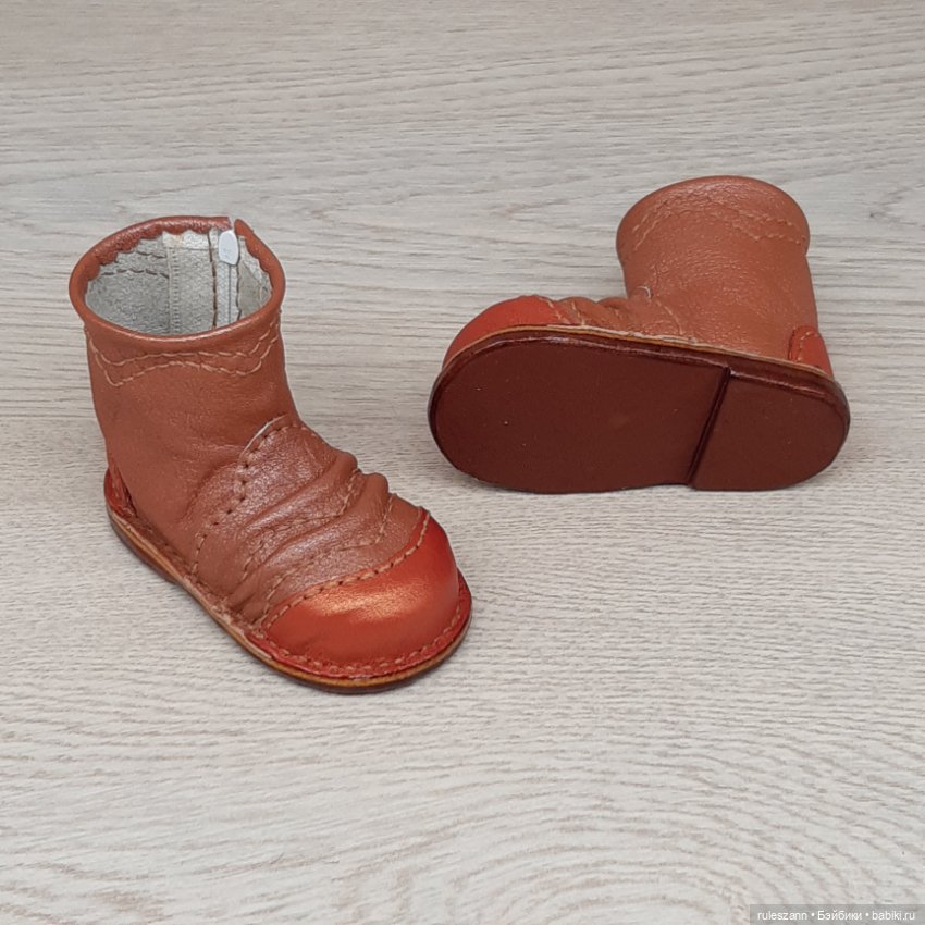 Полусапожки из натуральной кожи для Готц 48-50 см (фото 6)