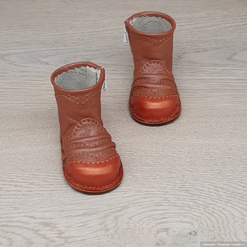 Полусапожки из натуральной кожи для Готц 48-50 см (фото 7)
