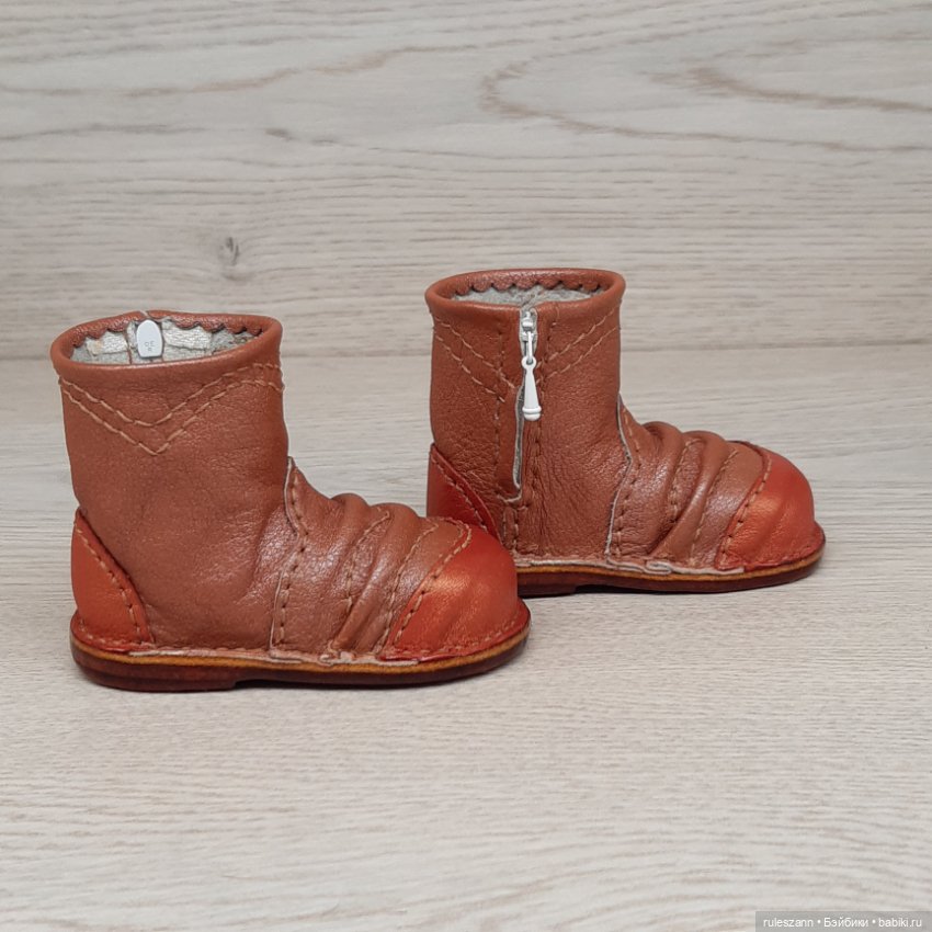 Полусапожки из натуральной кожи для Готц 48-50 см (фото 8)