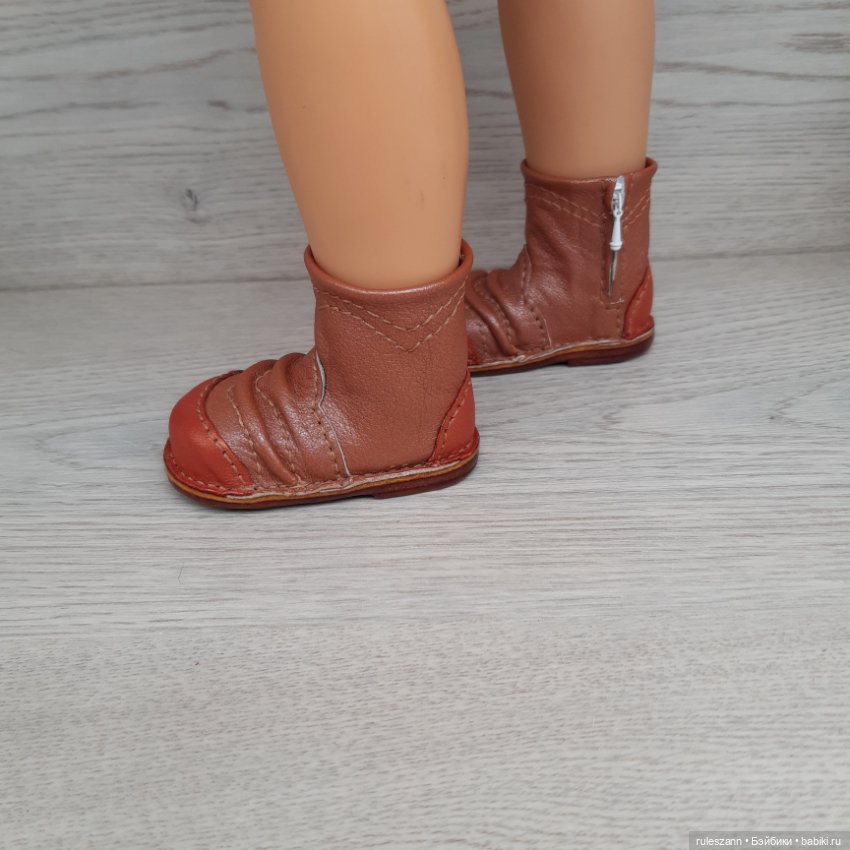 Полусапожки из натуральной кожи для Готц 48-50 см (фото 3)