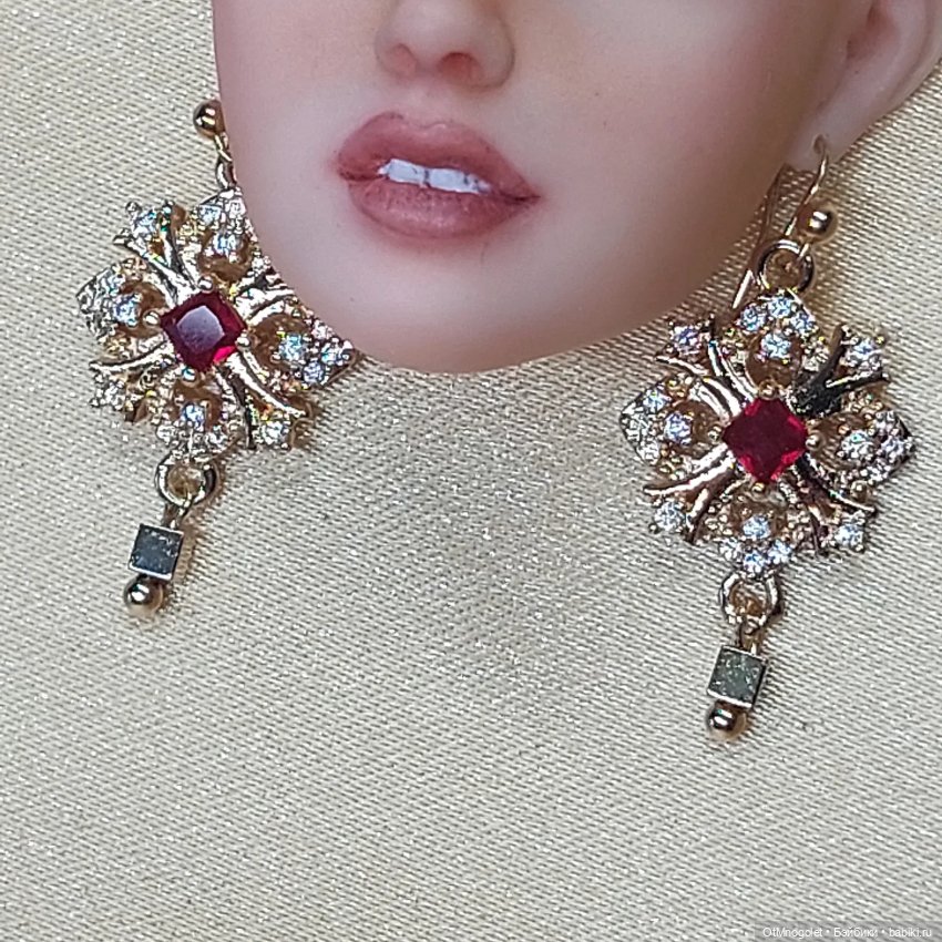 Серьги для кукол Рopovy, Tonner, Barbi (фото 2)