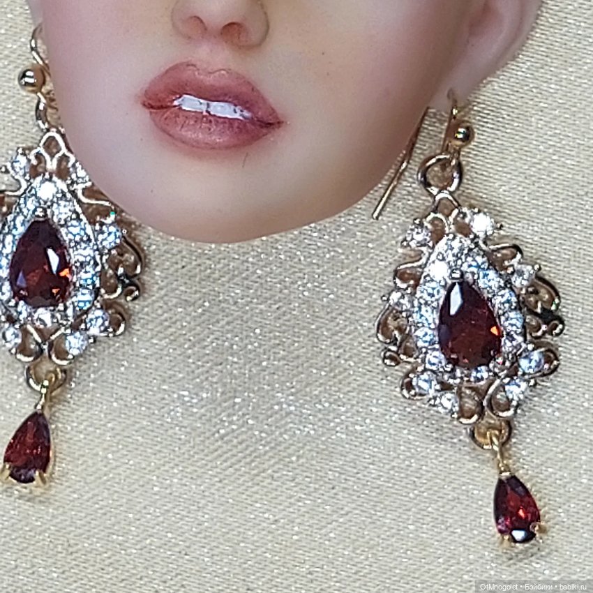 Серьги для кукол Рopovy, Tonner, Barbi