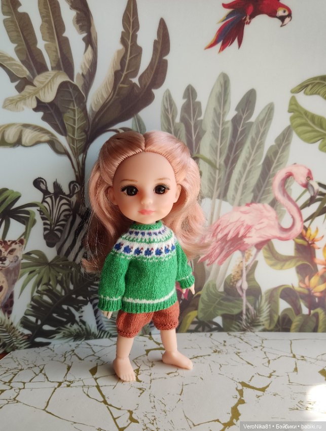 Вязаные вещи на кукол 15-16 см для Laty Yellow, Pukifee, Baboliy и подобных