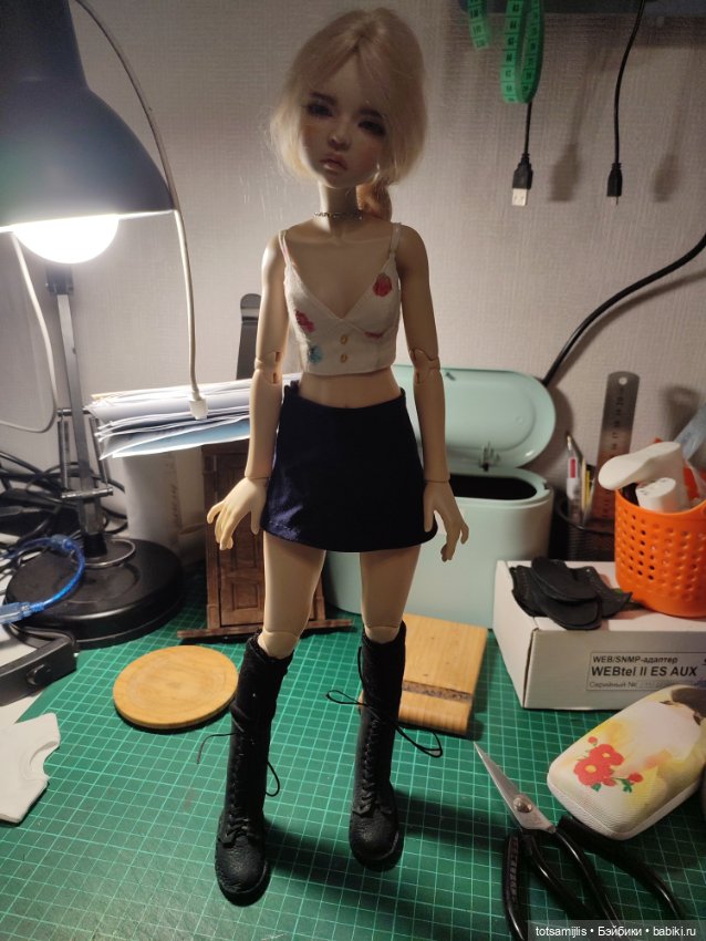 Ботинки высокие 5,5 — Обувь для BJD (фото 6)