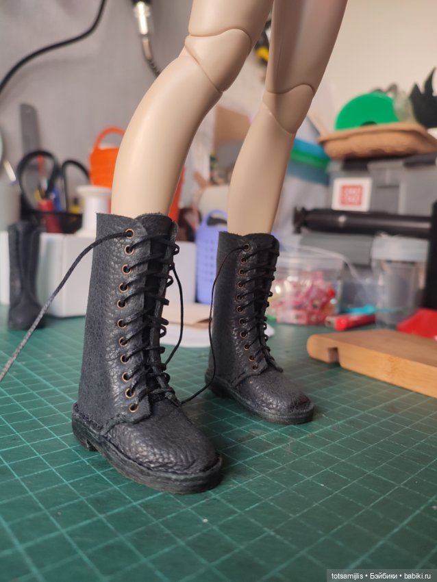 Ботинки высокие 5,5 — Обувь для BJD (фото 3)