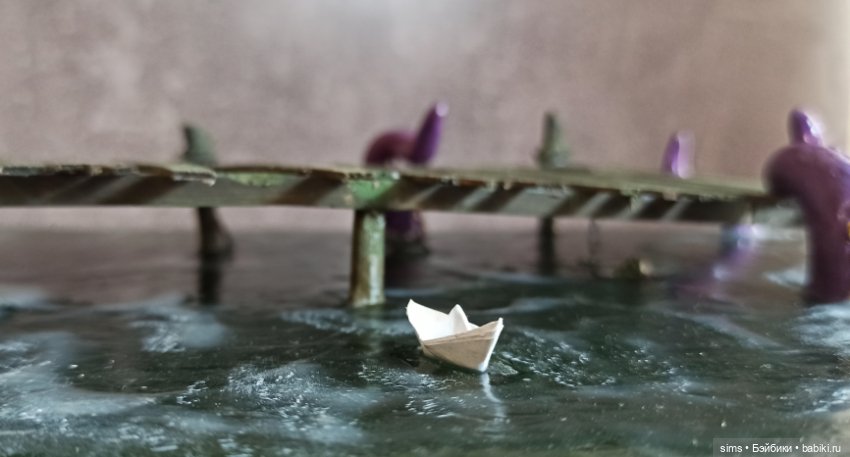 Диорама-подставка Мостик — Кукольная миниатюра и румбокс (фото 4)