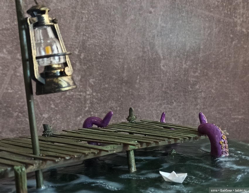 Диорама-подставка Мостик — Кукольная миниатюра и румбокс (фото 5)