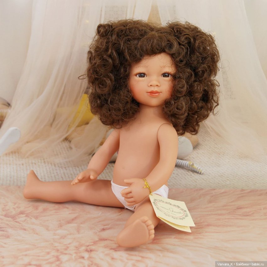 Carmen Gonzalez Селия , кудрявая шатенка, № 1, 34 см (фото 6)