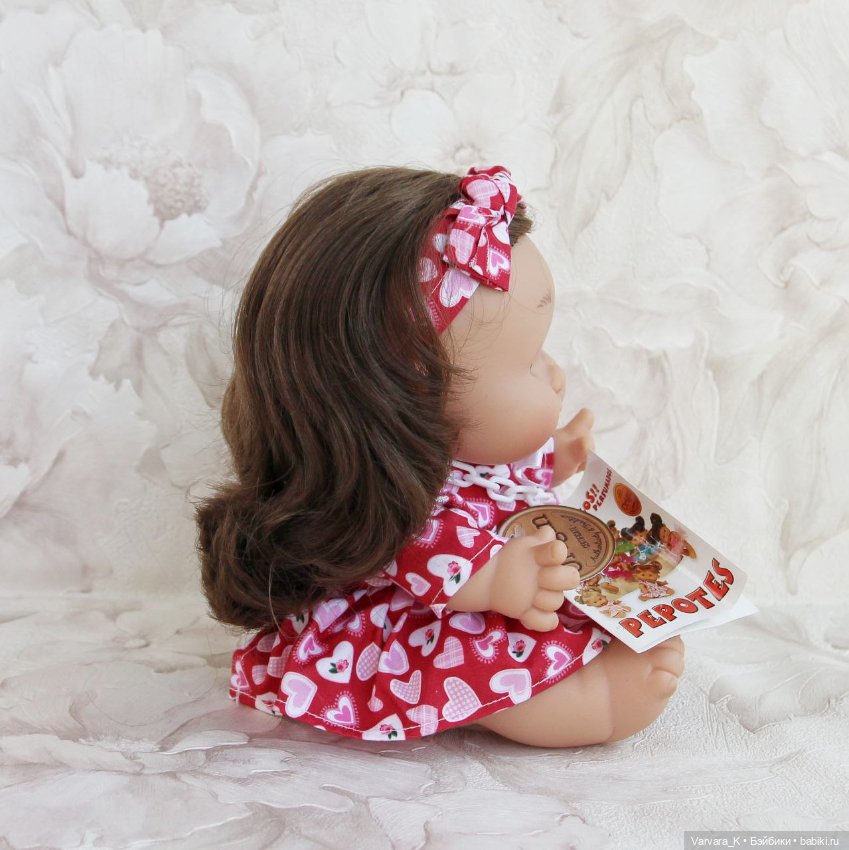 Пупс Nines D Onil кукла Pepotes "тыковка", шатенка, 26 см, №1