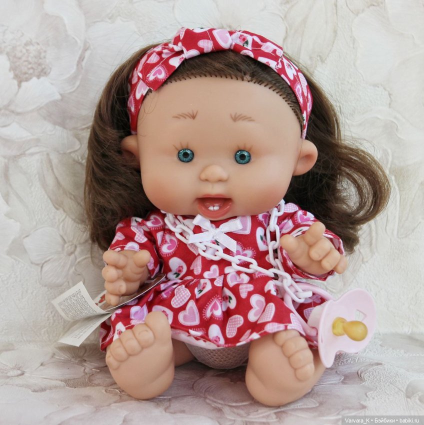 Пупс Nines D Onil кукла Pepotes "тыковка", шатенка, 26 см, №1 (фото 4)