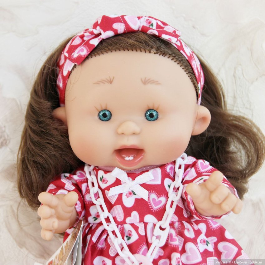 Пупс Nines D Onil кукла Pepotes "тыковка", шатенка, 26 см, №1 (фото 5)