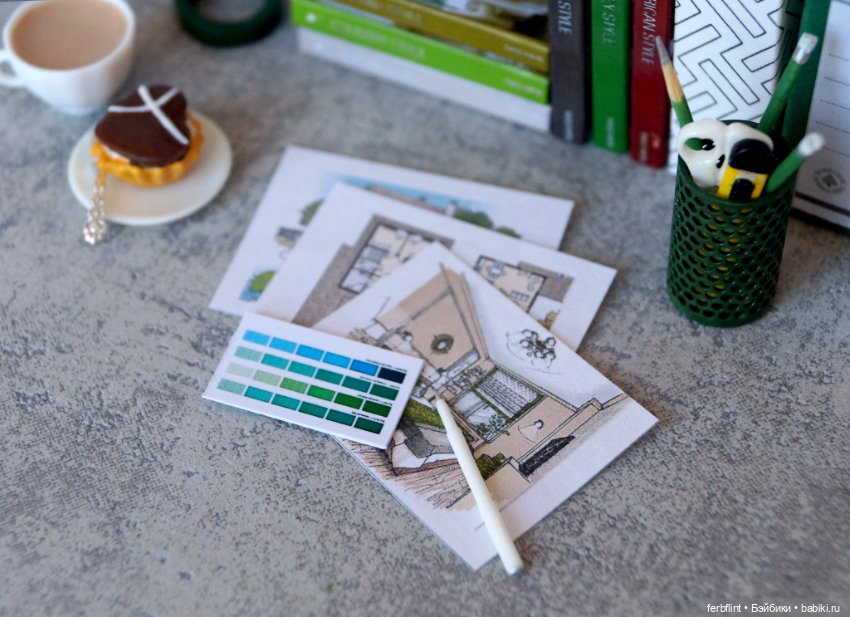 Настольный набор №12 масштаб 1:6 (фото 5)