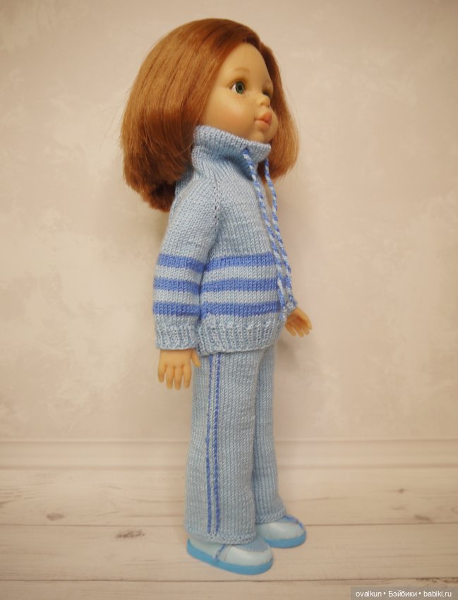 Спортивный костюм с брючками для куклы Paola Reina 32-34 см (фото 5)