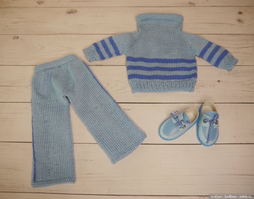 Спортивный костюм с брючками для куклы Paola Reina 32-34 см (фото 7)