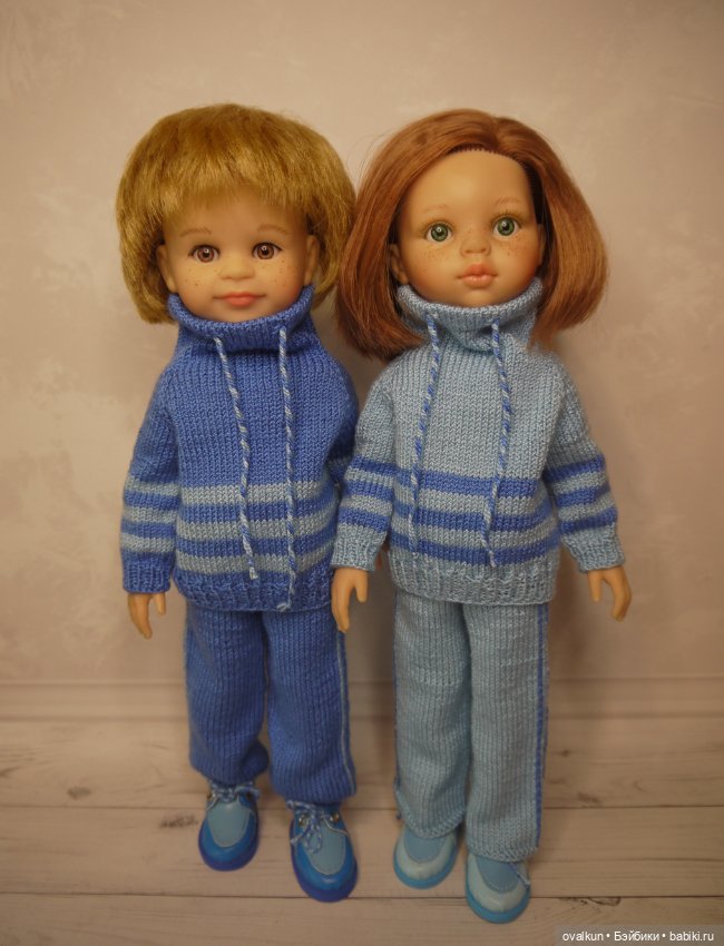 Спортивный костюм с брючками для куклы Paola Reina 32-34 см (фото 8)