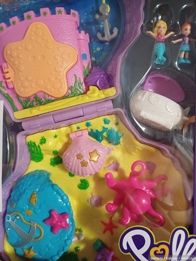 Сумка-ракушка с секретами Polly Pocket с микро-куклами и аксессуарами (фото 8)
