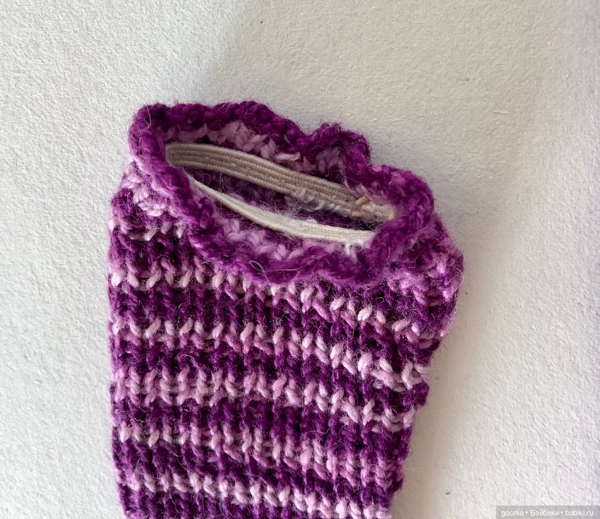 Вязаные чулки на бжд мсд — Одежда для BJD (фото 3)