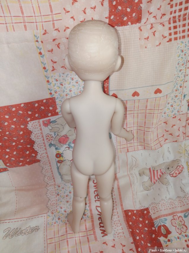 Сара Руби ред Ruby red 37 см нюд+ парик (фото 3)