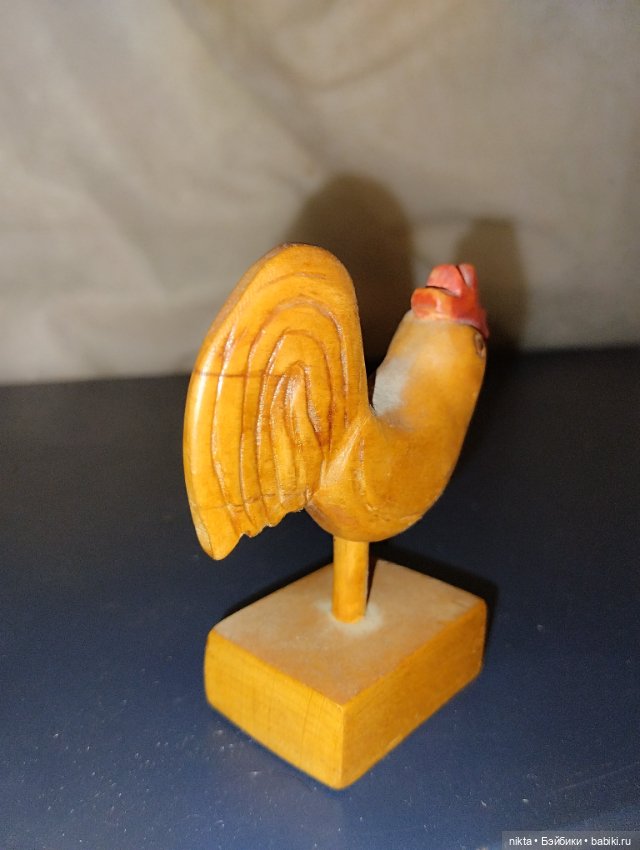 Игрушка деревянная ручной работы Петух, петушок (фото 3)