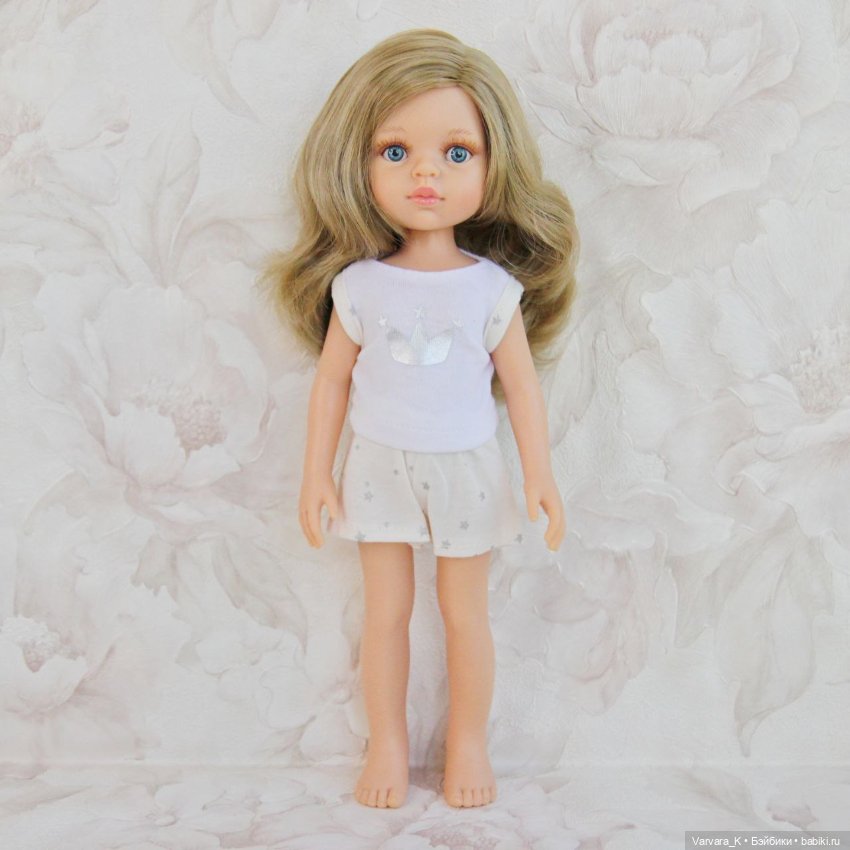 Paola Reina, кукла Карла в пижаме, голубые глаза, 32 см, № 2, арт 13211