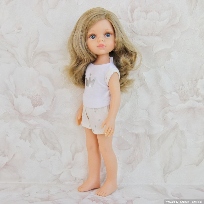 Paola Reina, кукла Карла в пижаме, голубые глаза, 32 см, № 2, арт 13211 (фото 2)