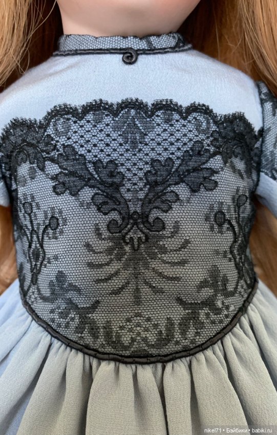 Платье для антикварной куклы (фото 8)