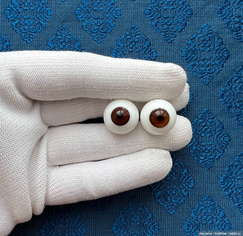 Антикварные глаза "папервейт" - лот 4007 - 16мм/8,5-9 мм