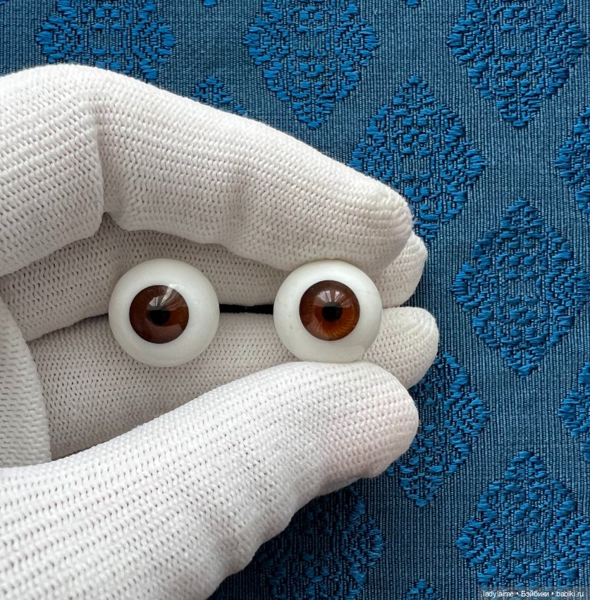 Антикварные глаза "папервейт" - лот 4007 - 16мм/8,5-9 мм (фото 3)