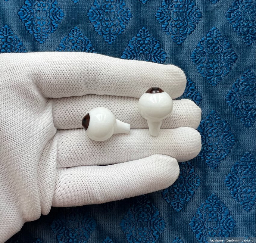 Антикварные глаза "папервейт" - лот 4007 - 16мм/8,5-9 мм (фото 2)