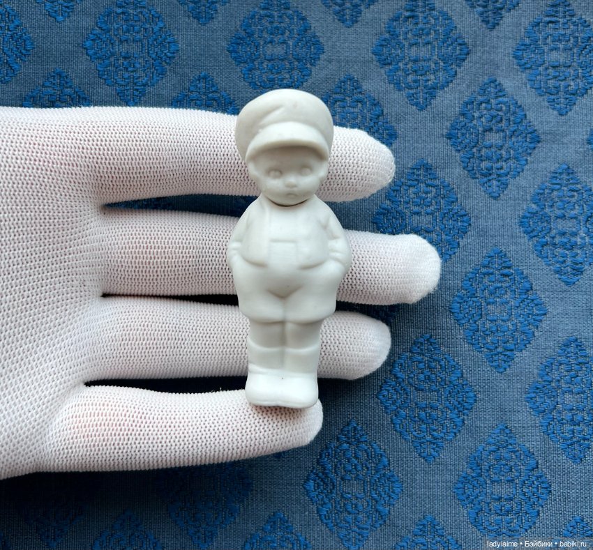 Антикварная фигурка с поворотной головой (ноддер) - 7 см