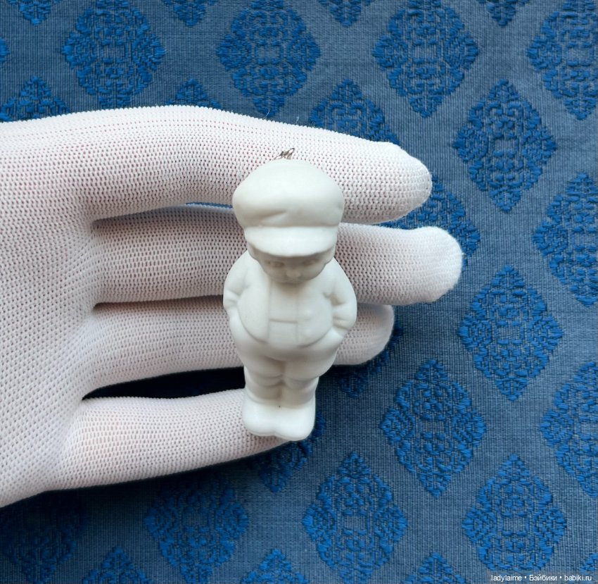 Антикварная фигурка с поворотной головой (ноддер) - 7 см (фото 2)