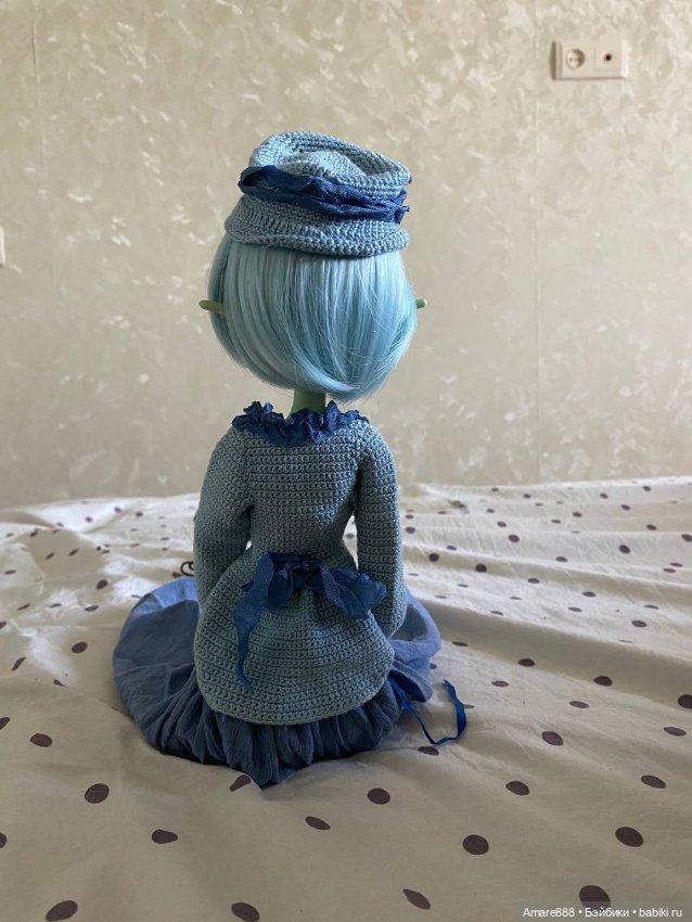 Вязанный комплект на МСД — Одежда для BJD (фото 3)