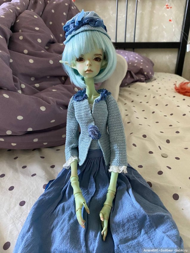 Вязанный комплект на МСД — Одежда для BJD