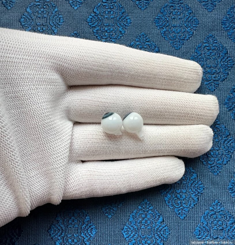 Антикварные глаза, выдувное стекло - 122 - 10/7 мм (фото 2)