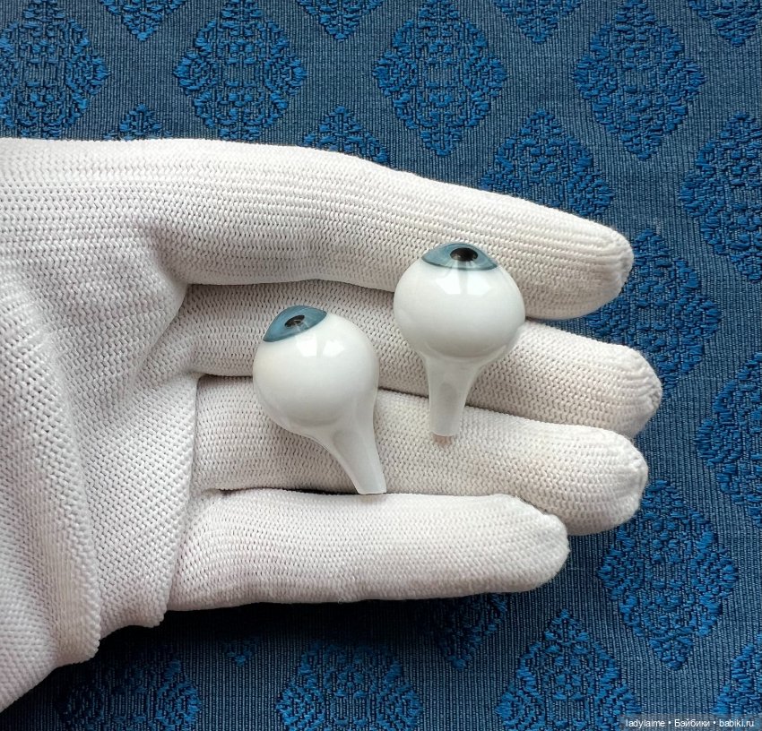 Антикварные глаза стекло Лауша - 121 - 19/11 мм (фото 2)