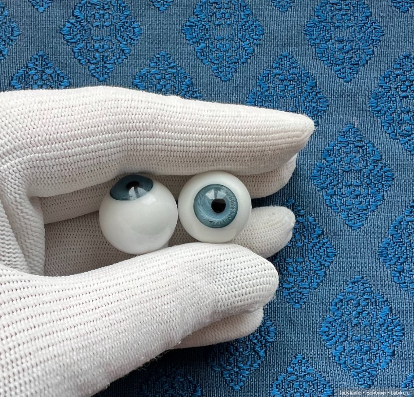 Антикварные глаза стекло Лауша - 121 - 19/11 мм (фото 3)