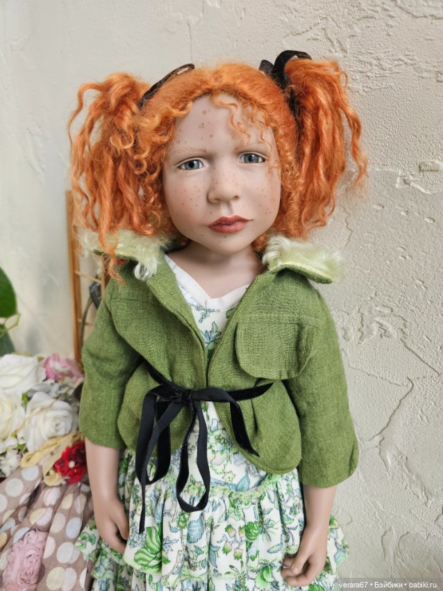 Рыжая красотка Amalia Zwergnase. Art doll 2005 год (фото 8)